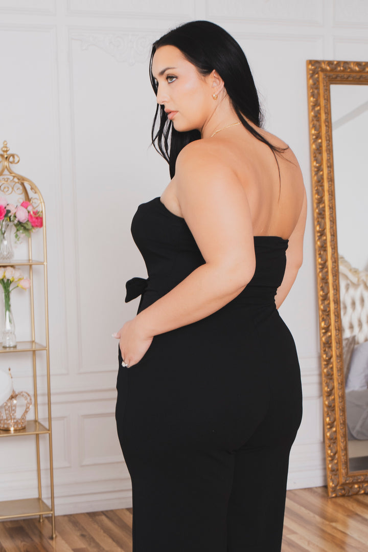 Curvy Sense Inc. Jumpsuits and Rompers Plus Size Viviana Classic Jumpsuit - Black