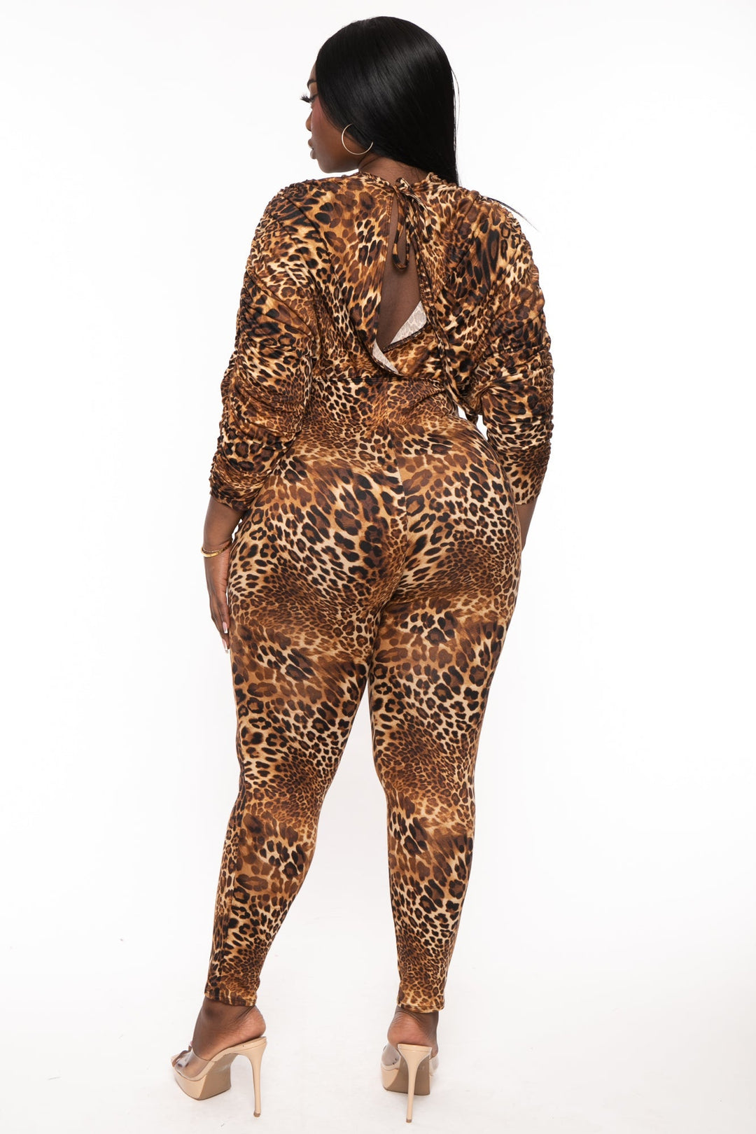 Goodtime USA Jumpsuits and Rompers Plus Size Wild About It Leopard Jumpsuit - Brown