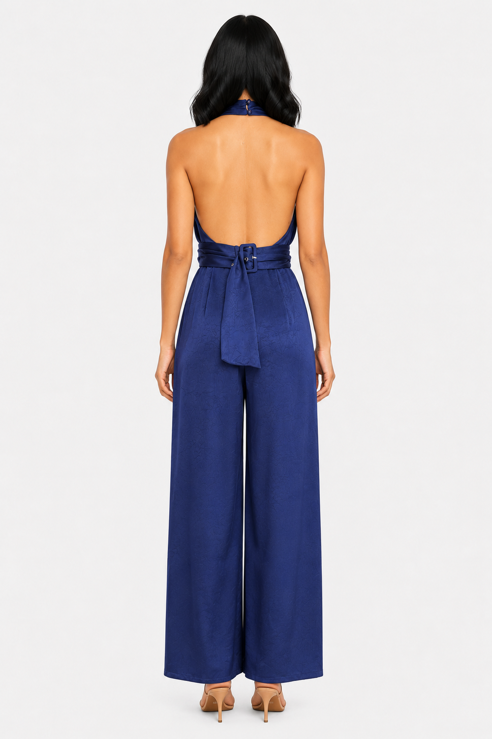 zah Jumpsuits and Rompers Rosalie Halter Jumpsuit - Navy