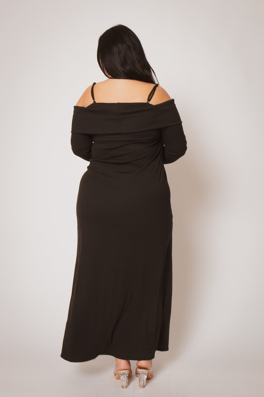 K TOO Matching Sets Plus Size Evening Ease Ensemble - Black