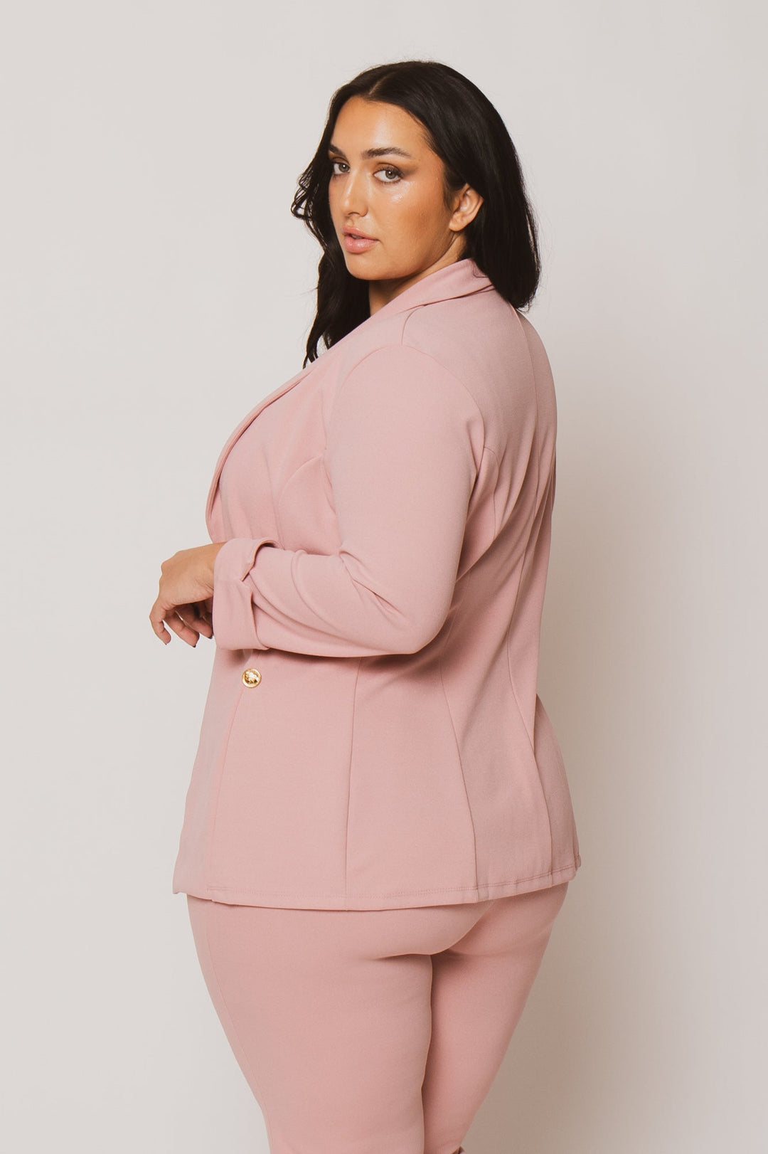 Gibiu Matching Sets Plus Size Graceful Power 3Pc Set - Pink