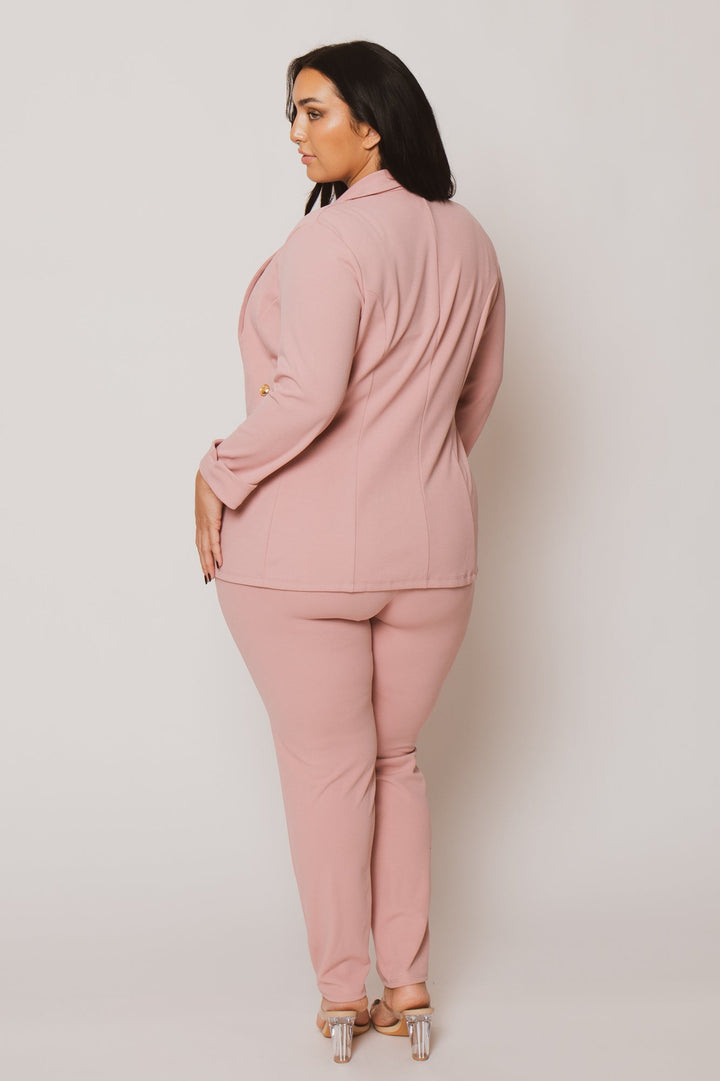 Gibiu Matching Sets Plus Size Graceful Power 3Pc Set - Pink