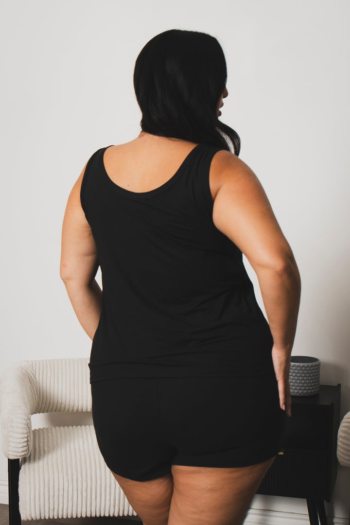 Capella Matching Sets Plus Size Hadley Comfy Set - Black
