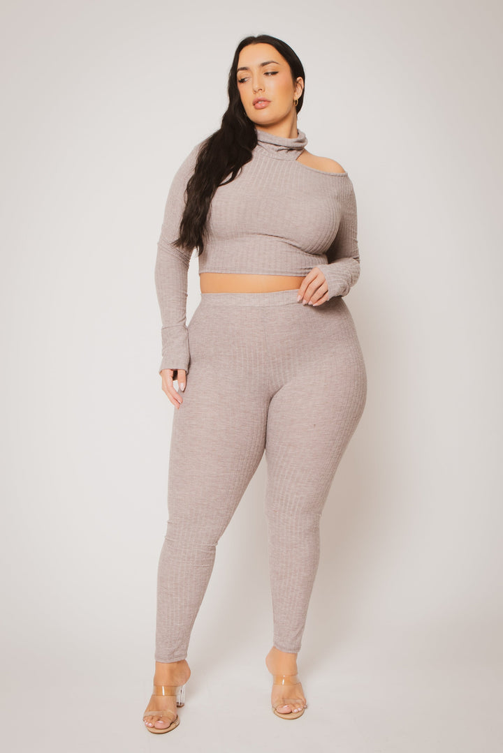 Gibiu Matching Sets Plus Size Kallie 2PC Set - Macha