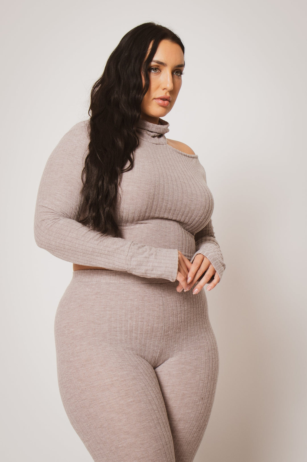 Gibiu Matching Sets Plus Size Kallie 2PC Set - Macha