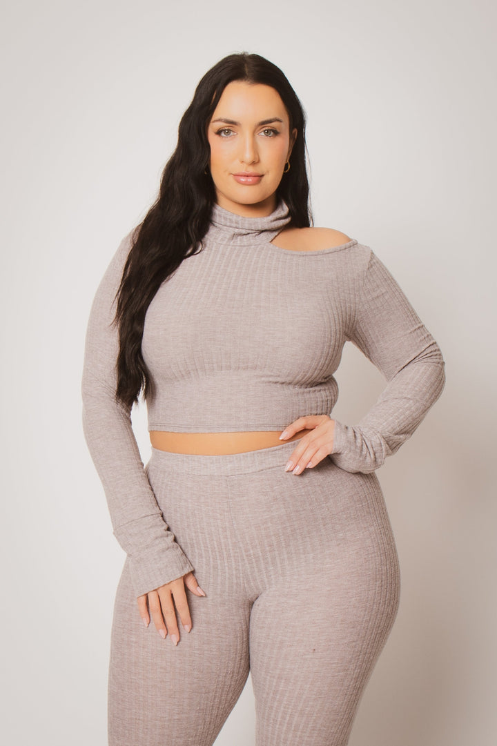 Gibiu Matching Sets Plus Size Kallie 2PC Set - Macha