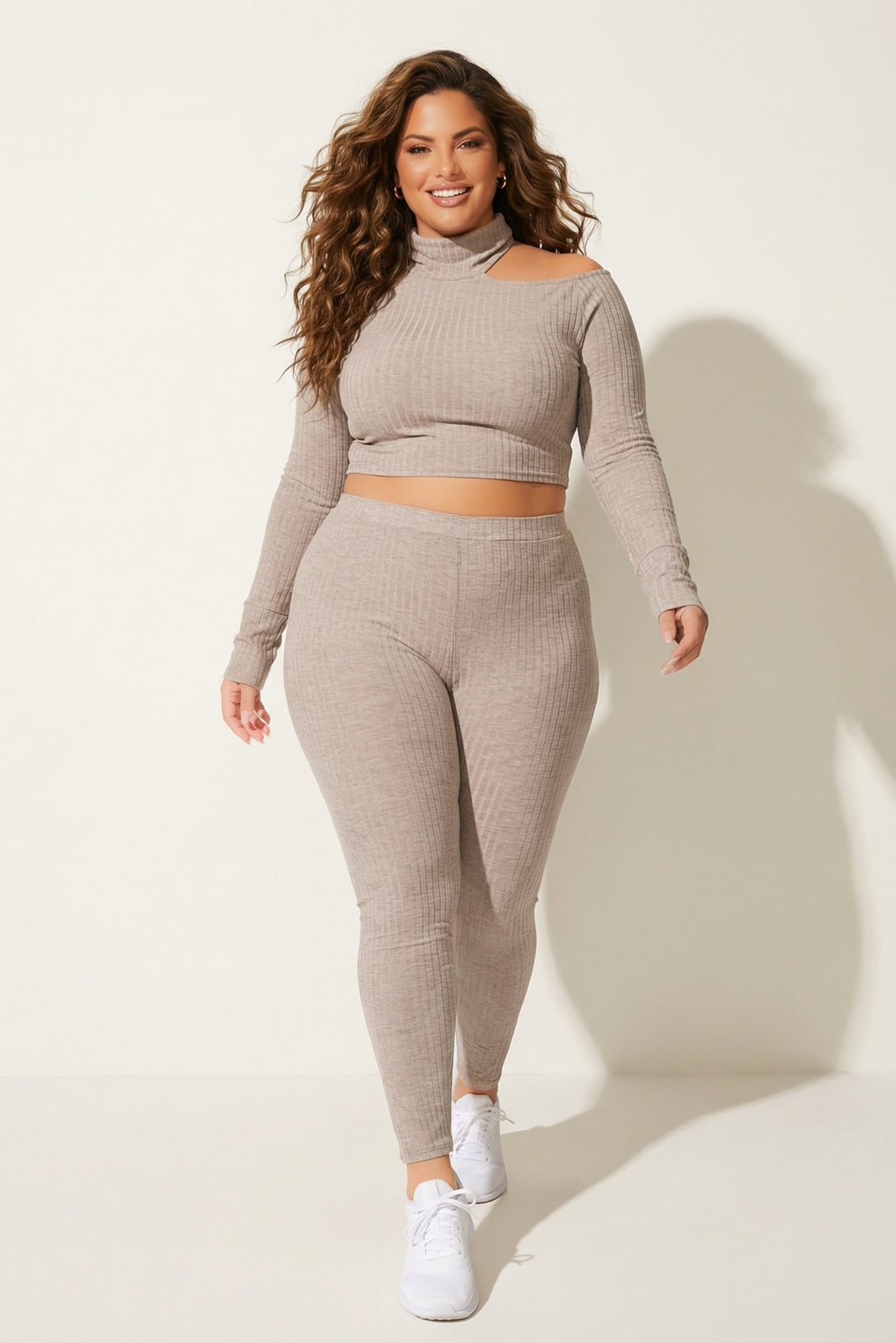 Gibiu Matching Sets Plus Size Kallie 2PC Set - Macha