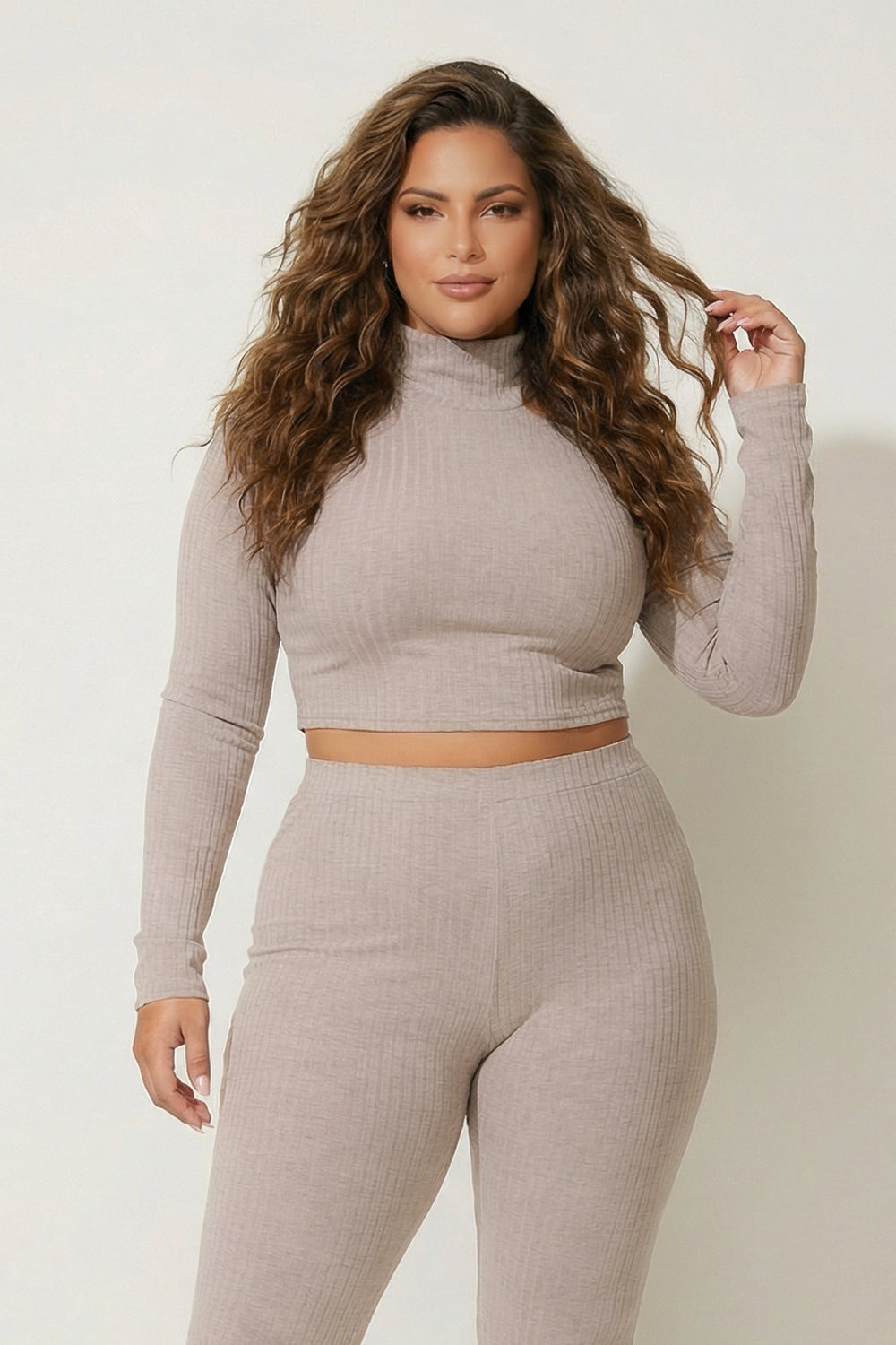 Gibiu Matching Sets Plus Size Kallie 2PC Set - Macha