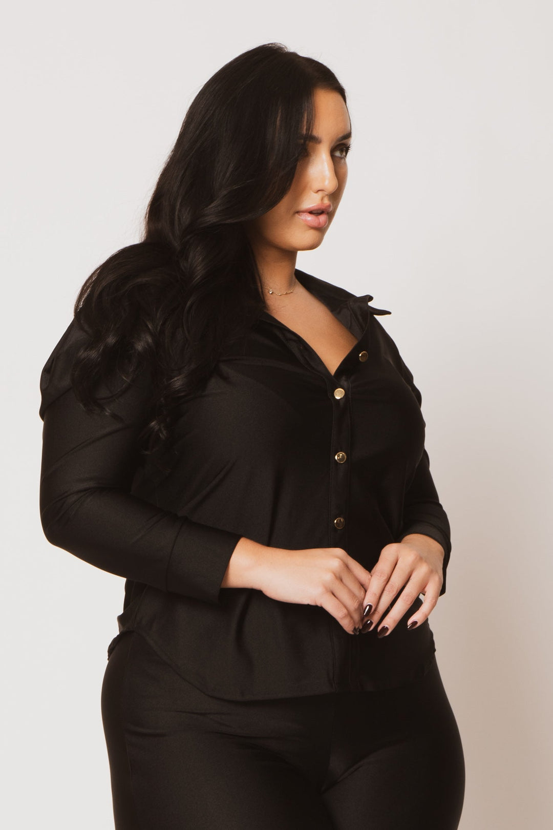 Gibiu Matching Sets Plus Size Noire 2Pc Set - Black