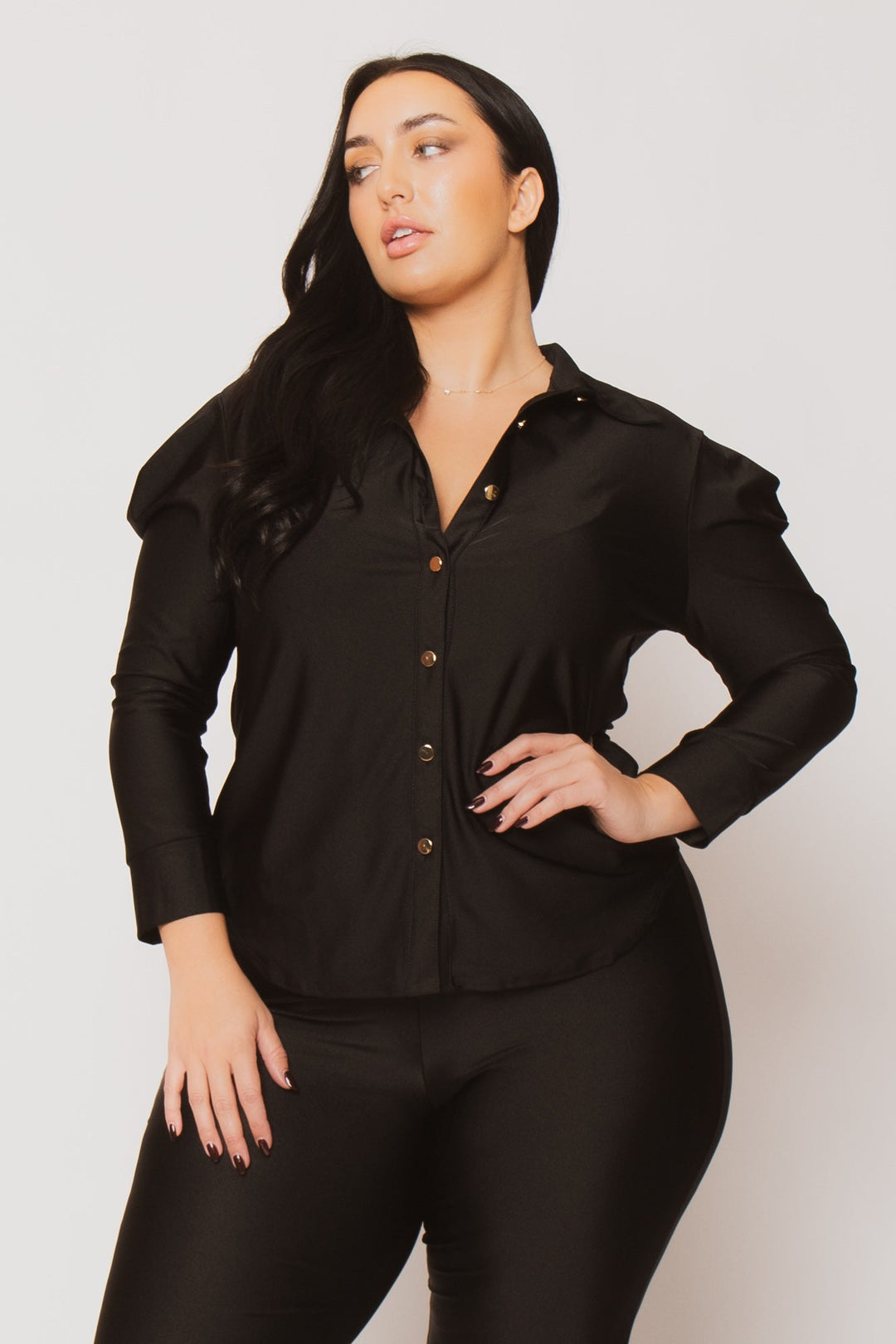 Gibiu Matching Sets Plus Size Noire 2Pc Set - Black