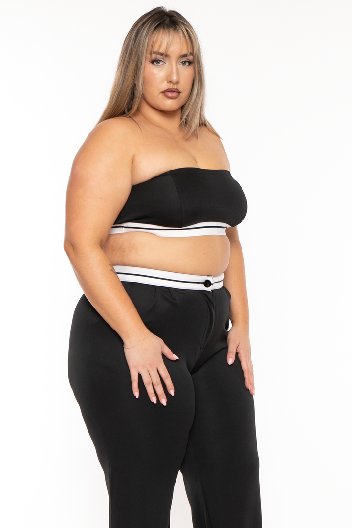 CHICCTHY TOP Matching Sets Plus Size Parisa Sporty  Matching Set-Black