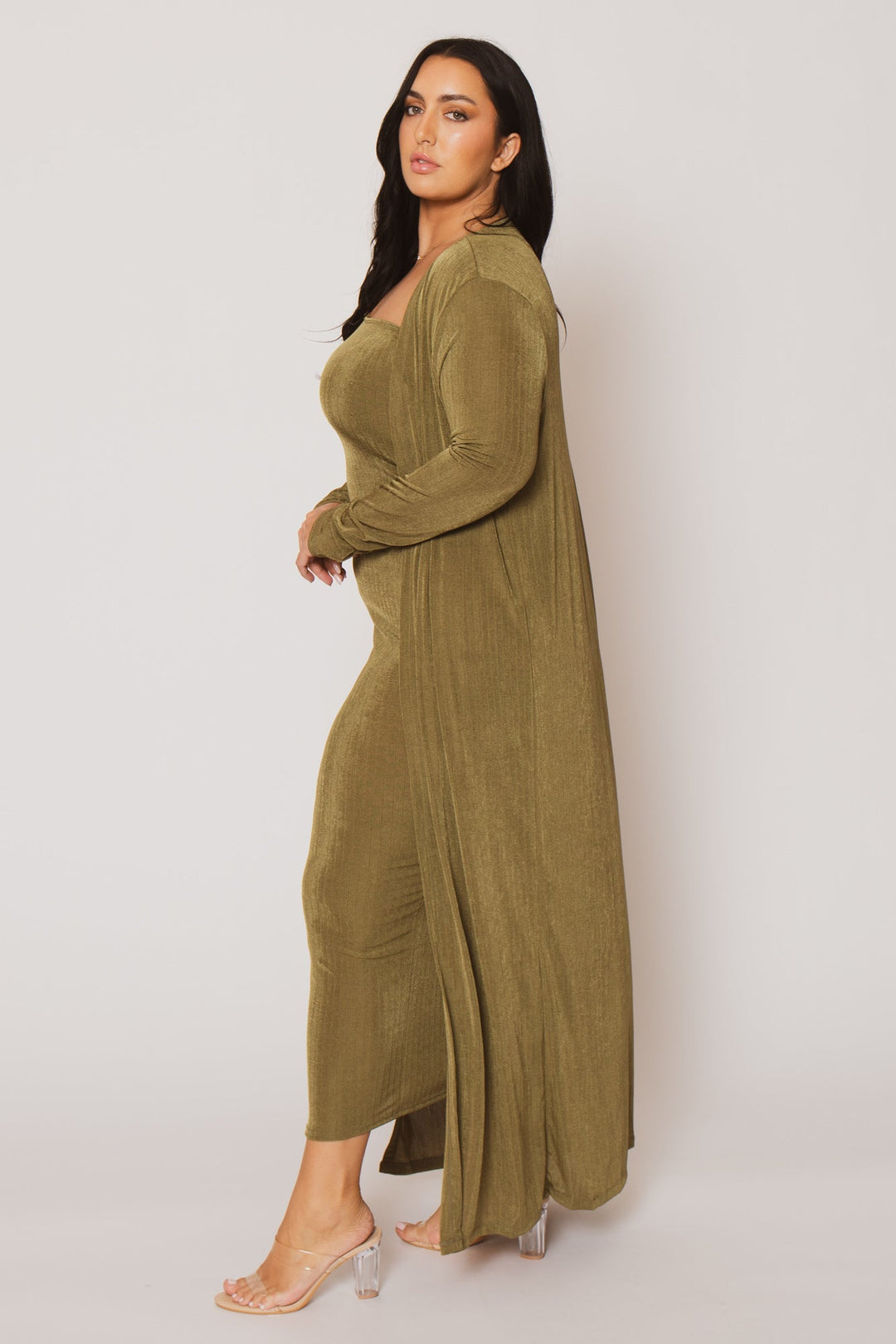 Gibiu Matching Sets Plus Size Sierra 2Pc Set - Olive