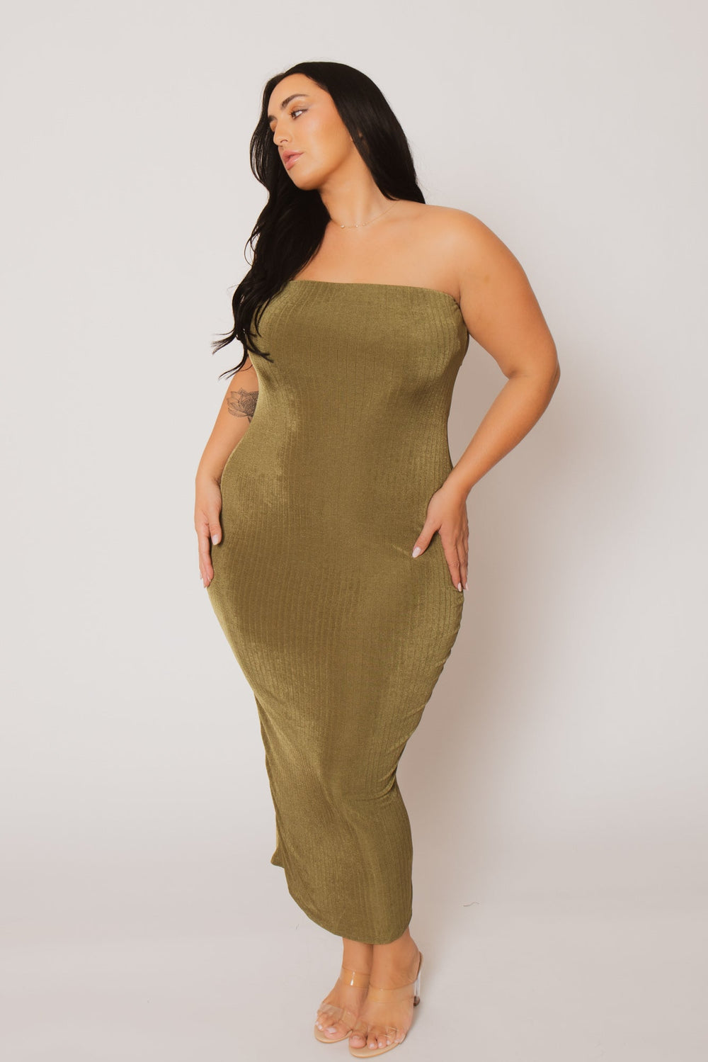 Gibiu Matching Sets Plus Size Sierra 2Pc Set - Olive