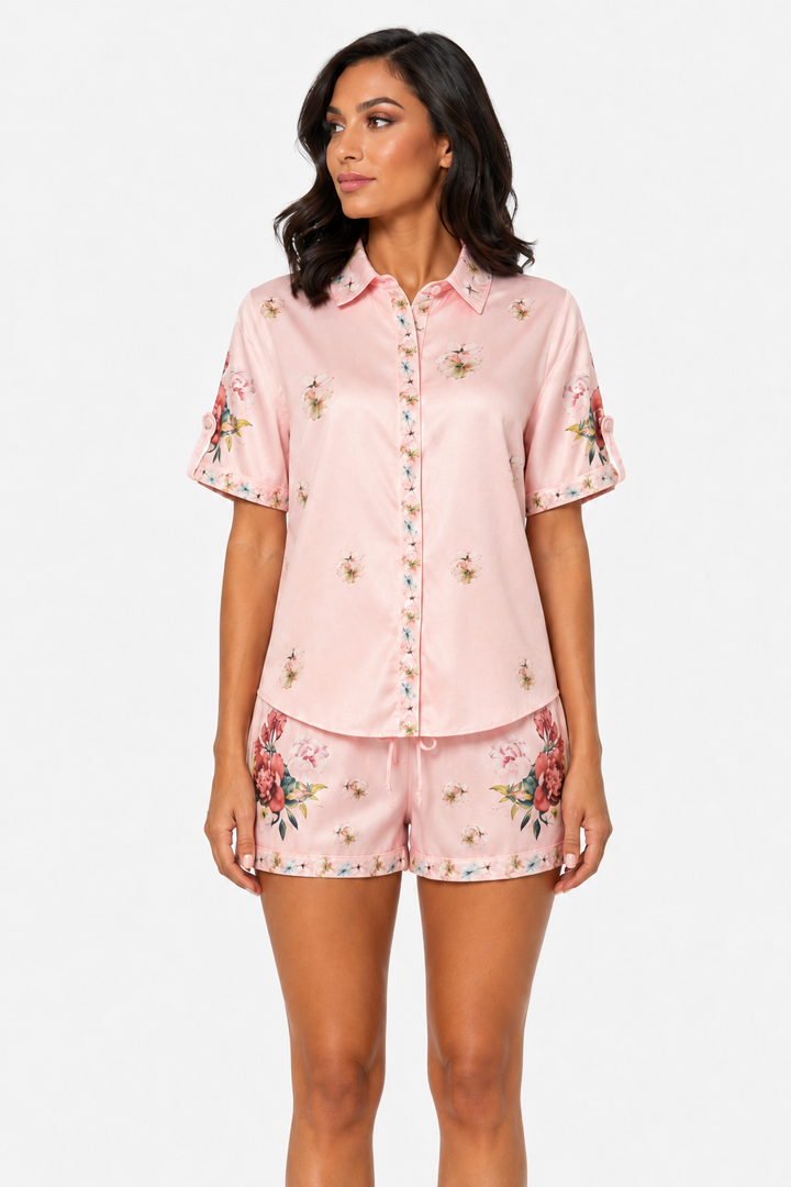 zah Matching Sets Rose Garden 2PC Set - Light Pink