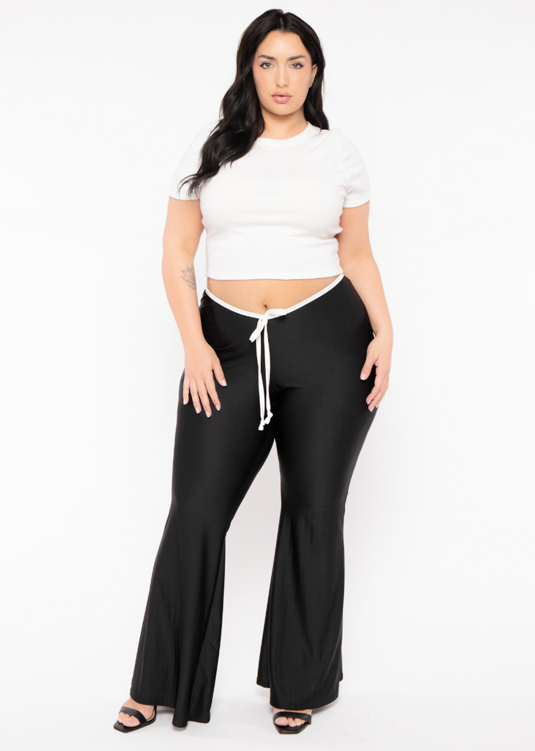 Curvy Sense Pants Plus Size Gwenae Low Rise Pant - Black