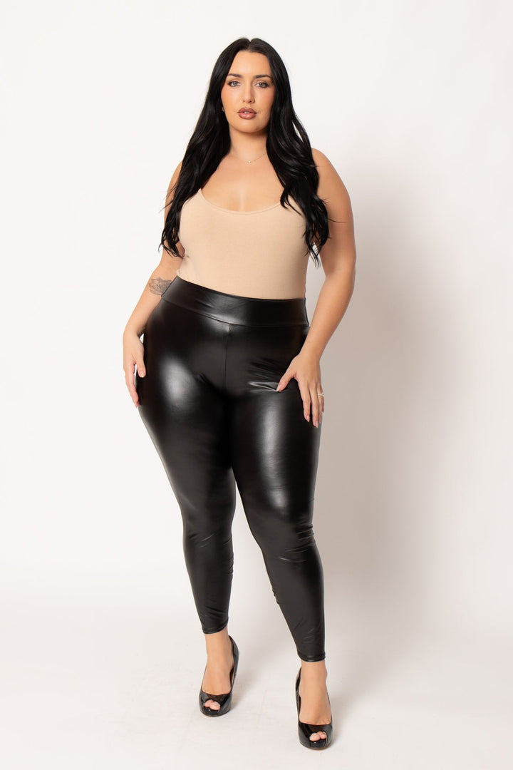 D ROCK Pants Plus Size  Smooth Edge Pant  - Black