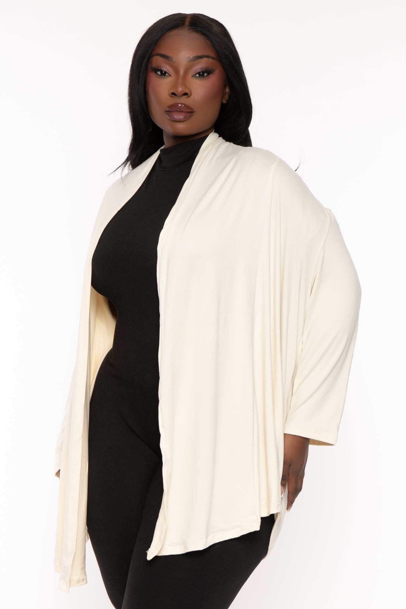 Plus size hotsell draped cardigan