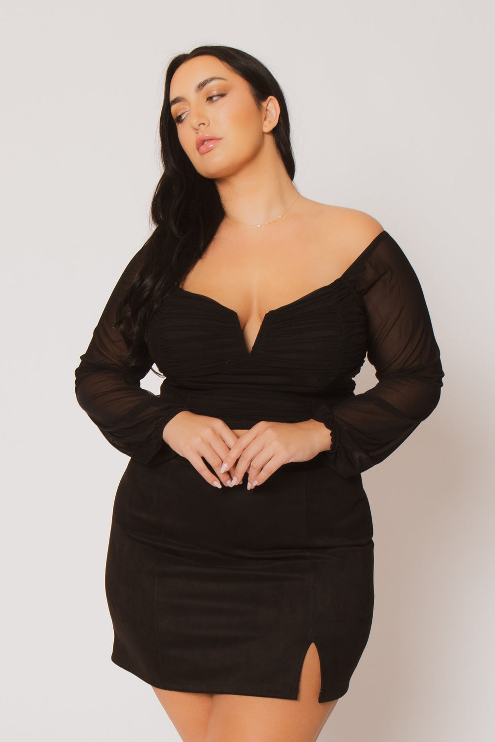 Feral Tops Plus Size Desiree Top  - Black