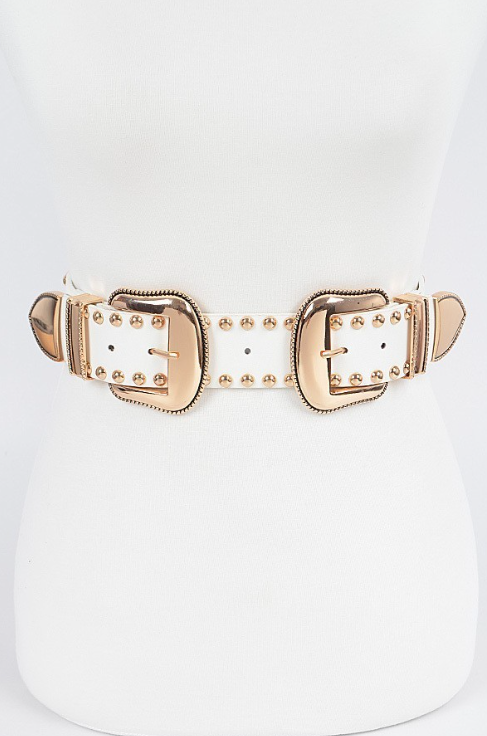 Plus size white clearance belt