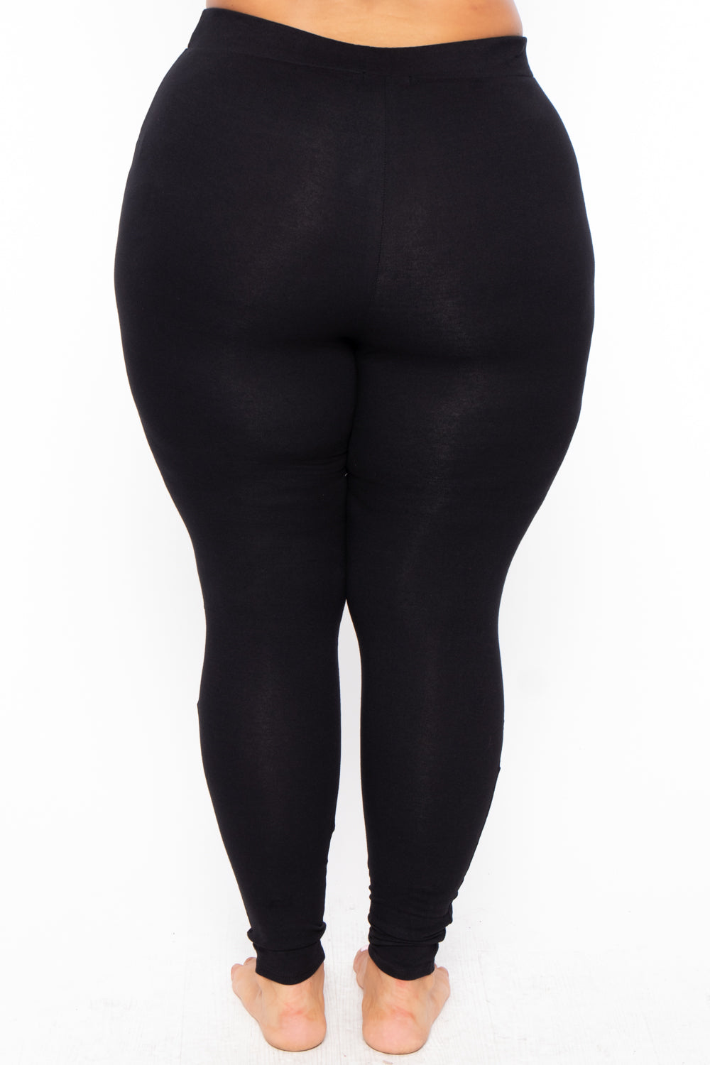 LEG-13 {Glamorous Crosses} Cross Printed Black Leggings EXTENDED PLUS –  Curvy Boutique Plus Size Clothing