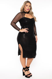 Curvy Sense Dresses Plus Size Azariah Sweetheart Dress - Black