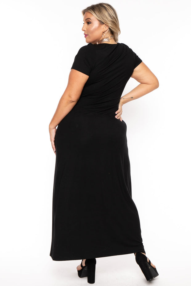 Curvy Sense Dresses Plus Size Linnea Maxi Dress - Black