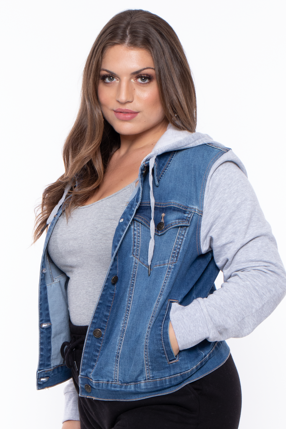 Buy COODRONY Winter Plus Size 5XL 6XL Oversize Denim Jacket Women Slim  Cotton Light Washed Long Sleeve Jeans Jacket Coats Color:Full, Size:6XL at  Amazon.in