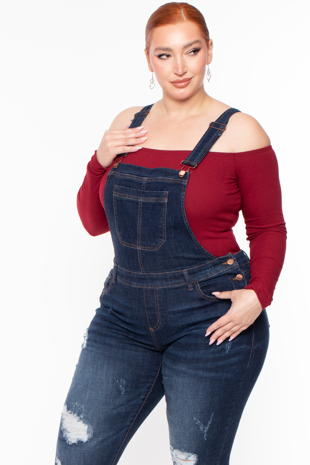 Cute and Comfy: How I Styled My Plus Size Denim Overalls #cute #overall  #outfits #plus …