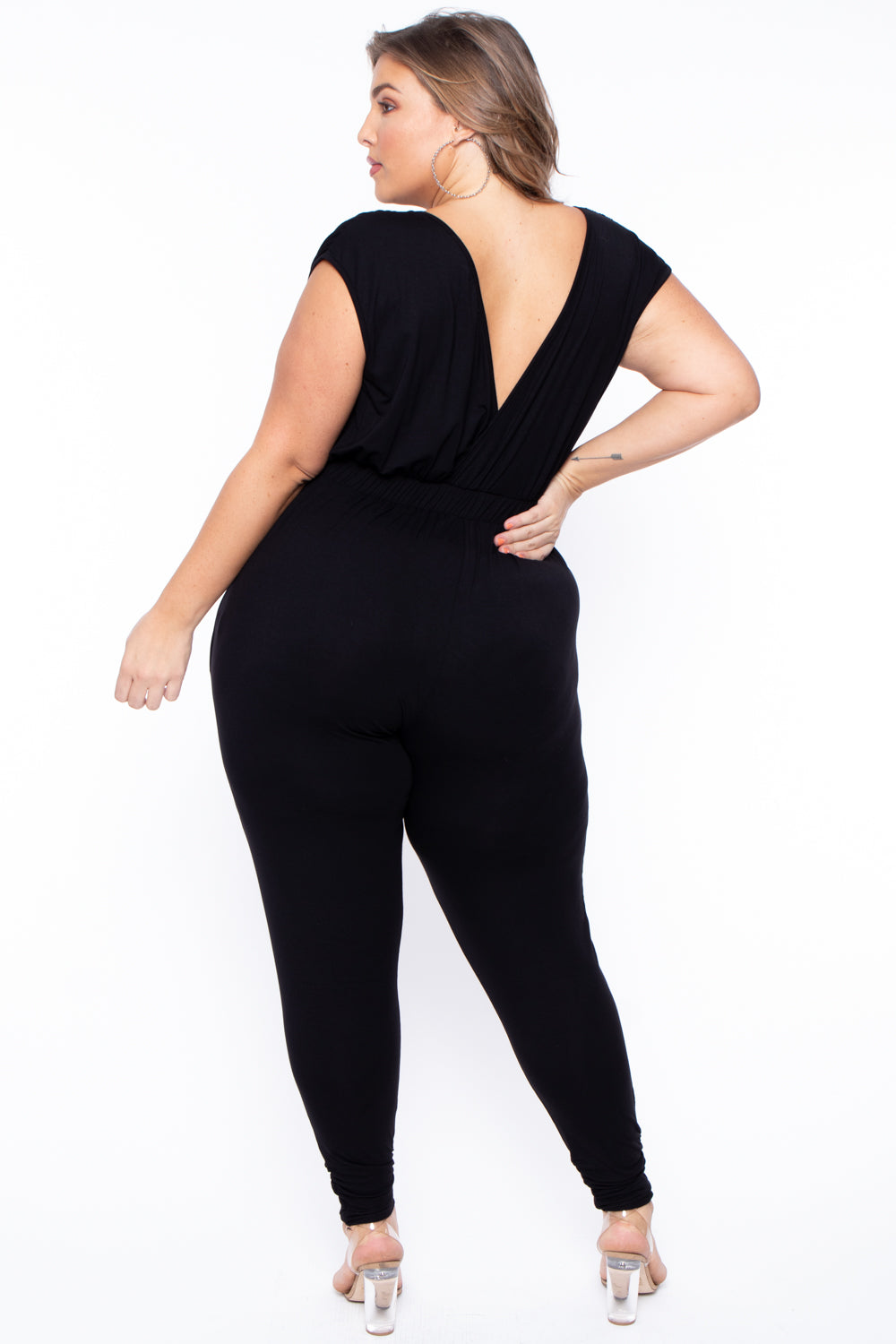 Plus Size Rosewood Jumpsuit - Black - Curvy Sense