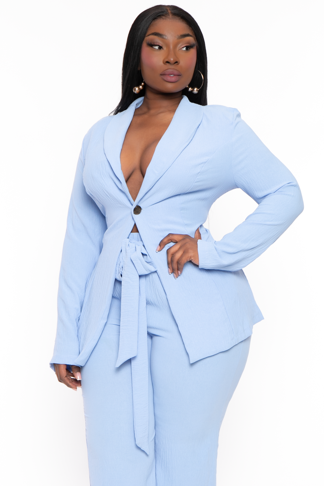 Blue pant 2025 suit plus size