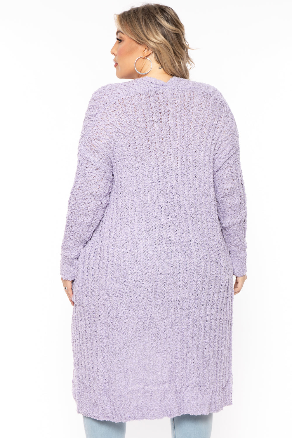Lavender Purple Cableknit Sweater Leggings