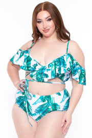 CACELIN Swimwear Plus Size Kailani Bikini Set- Green