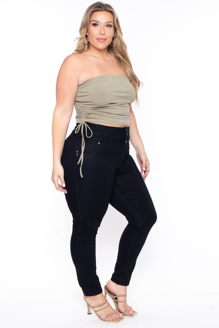 BlueBell Tops Plus Size Raylin Tube Top- Sage