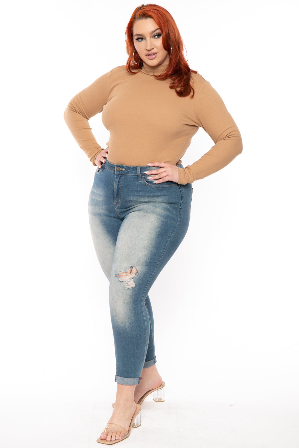 RITERA Plus Size Long Sleeve Sweatshirt Tops For Women - V-Neck, Turtleneck & Cowl Options, Fall & Winter Tunics, Sizes XL-5XL